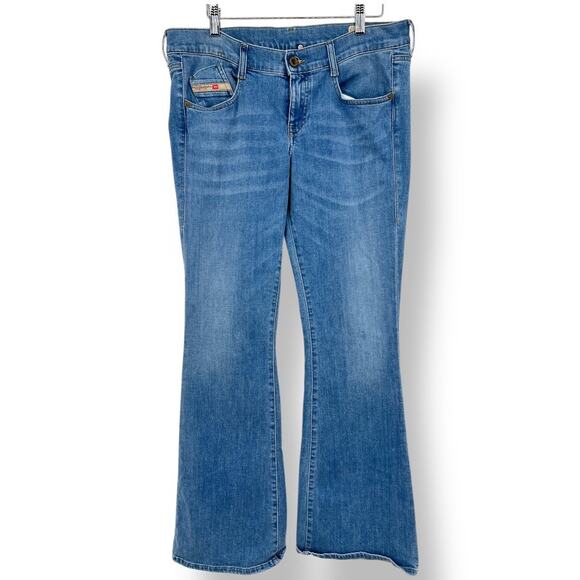 Diesel D-Ebbey Bootcut Low Waist Jeans Women's 31 Medium Wash - Picture 2 of 10